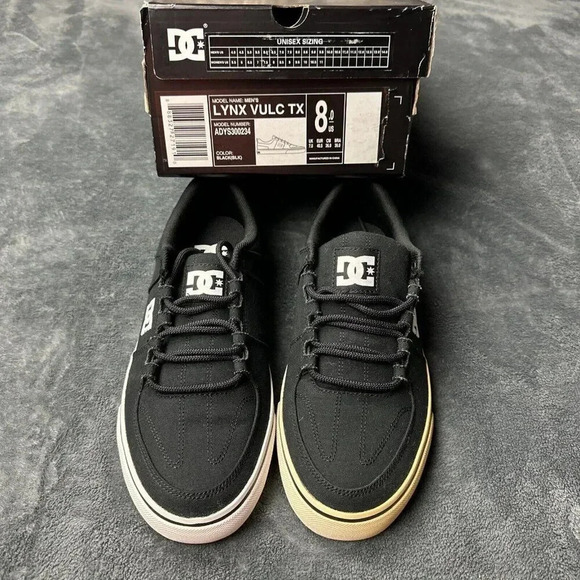 DC LYNX VULC TX Black Skateboard Street Low ADYS300234 Sneakers shoes Me… - Picture 4 of 17